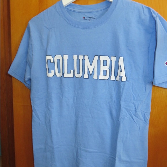 Champion Tops - Columbia University Light Blue Champion Tee